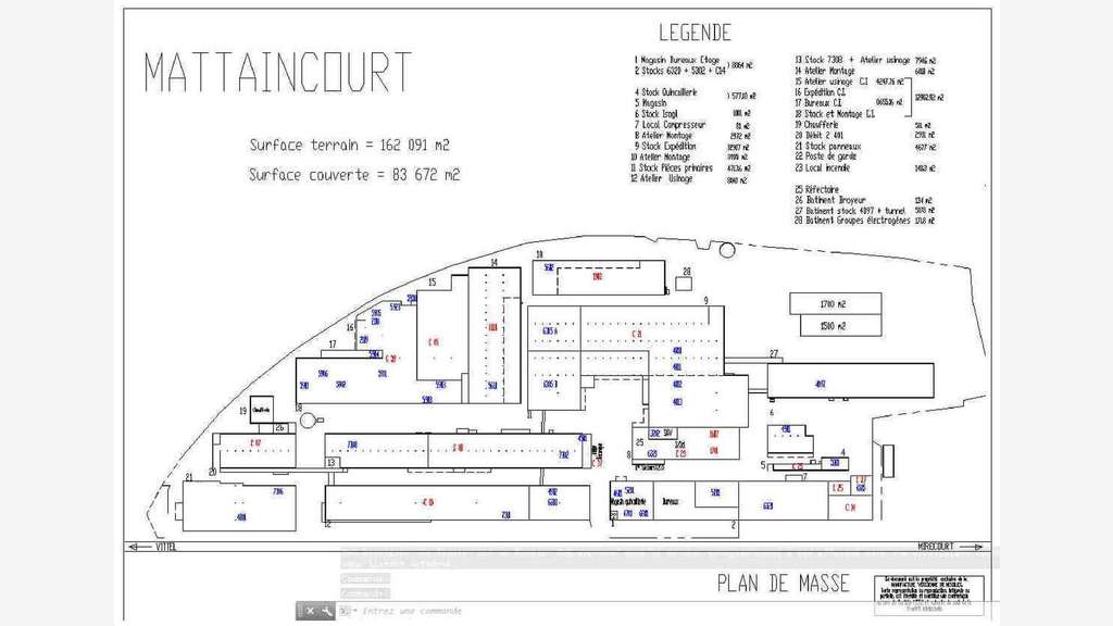 Vente bâtiment logistique 12903m² à Mattaincourt 