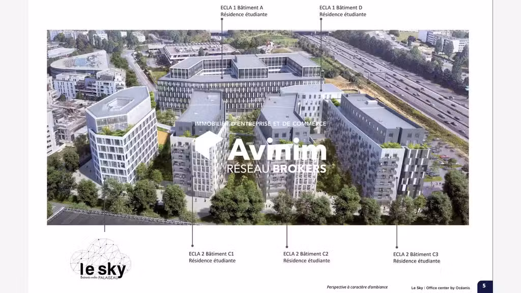 Vente bureaux neufs de 287m² à Palaiseau Atlantis