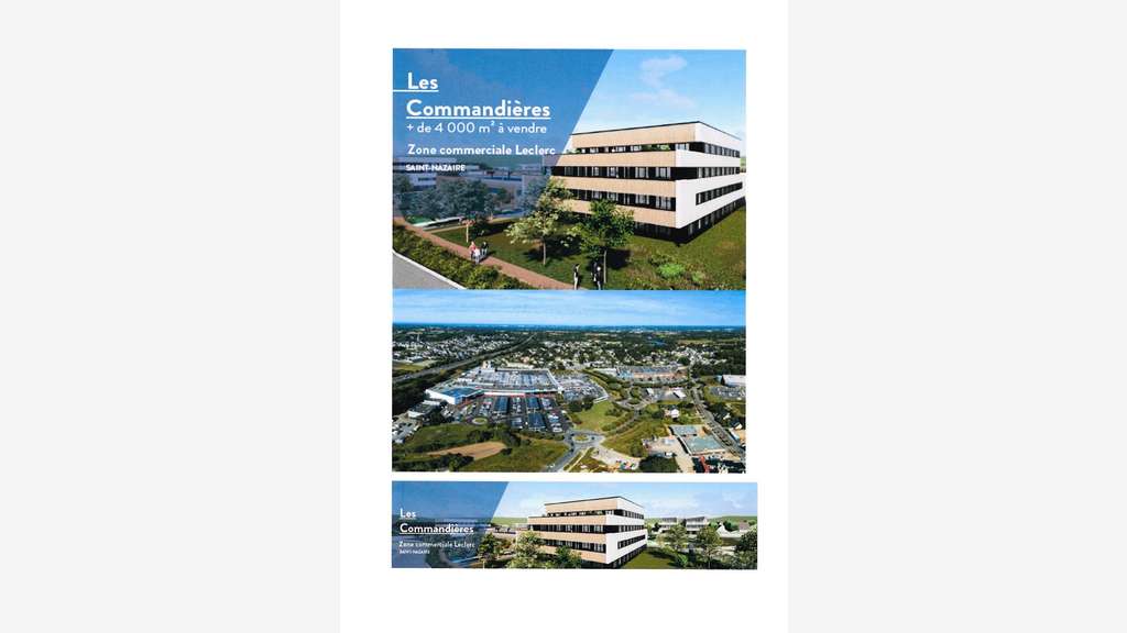 Vente bureaux 711m² R+1 en VEFA à Saint-Nazaire