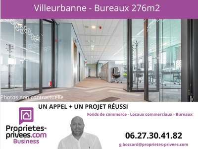 Vente bureaux de 276.95m² divisibles Villeurbanne