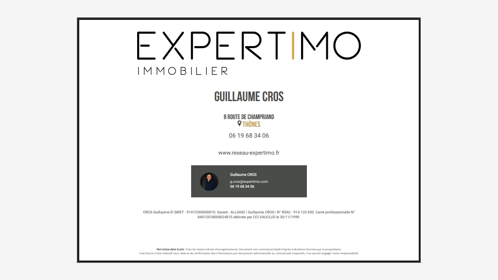 Vente projet de construction à  Thones 74230