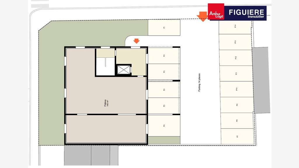 Plateaux de bureaux neufs en centre ville d'Arles