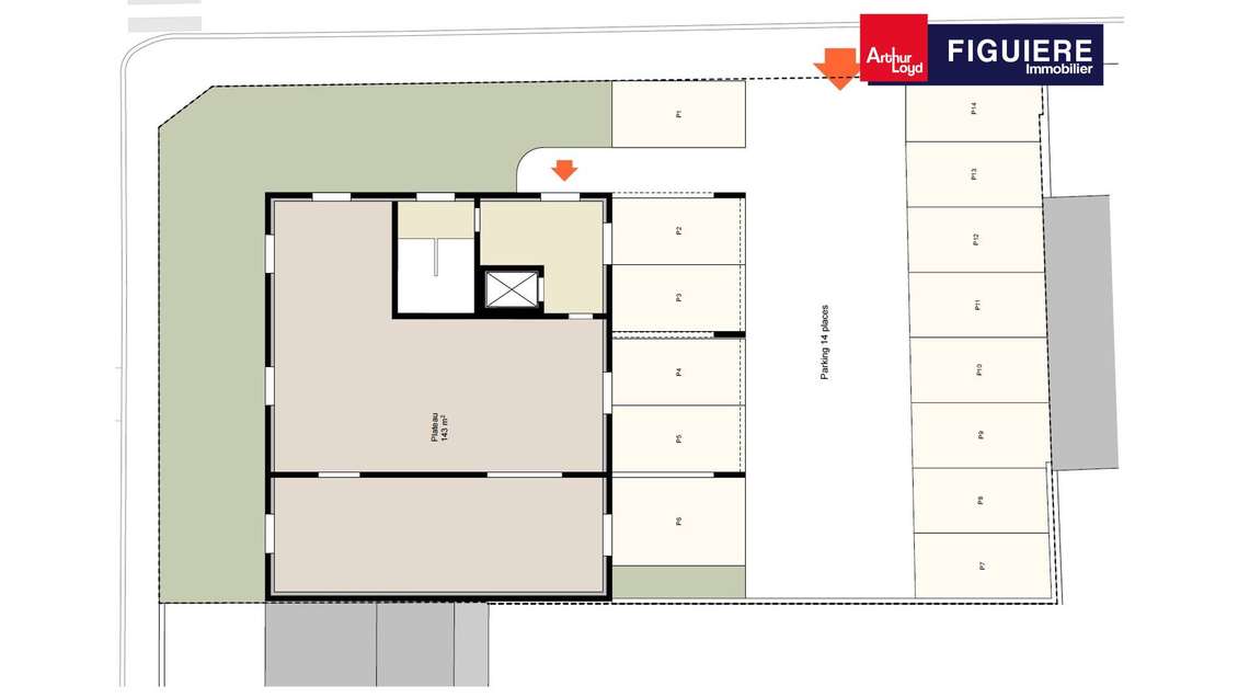 Plateaux de bureaux neufs en centre ville d'Arles