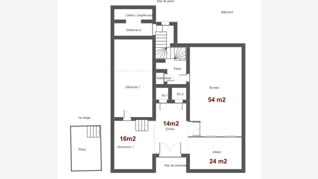 Vente murs libres tous commerces 135m² à Brionne 