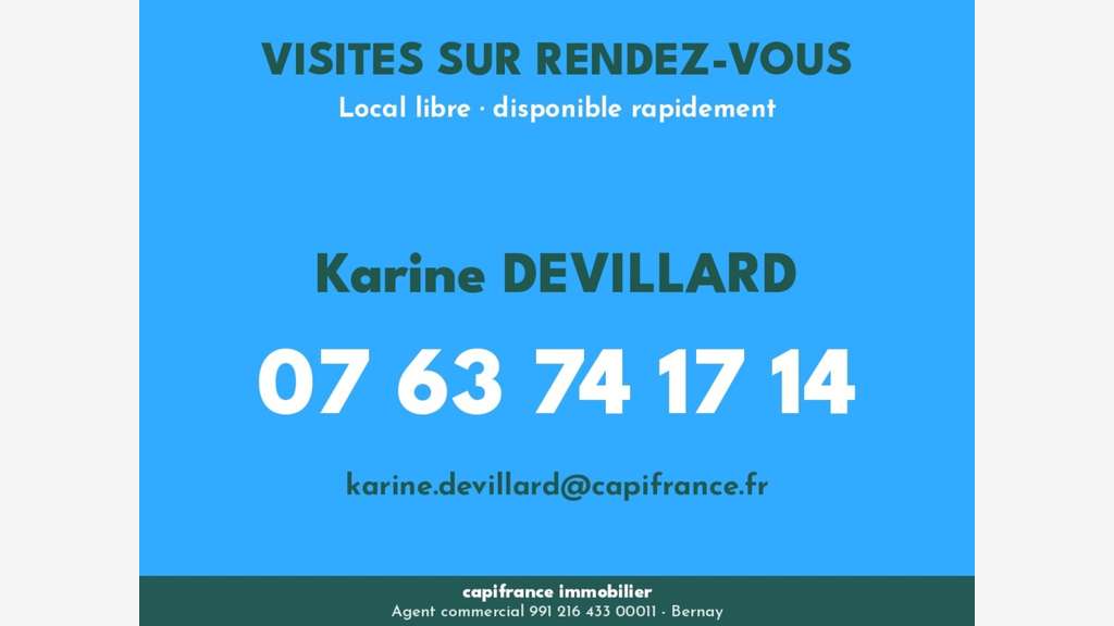 Vente murs libres tous commerces 135m² à Brionne 