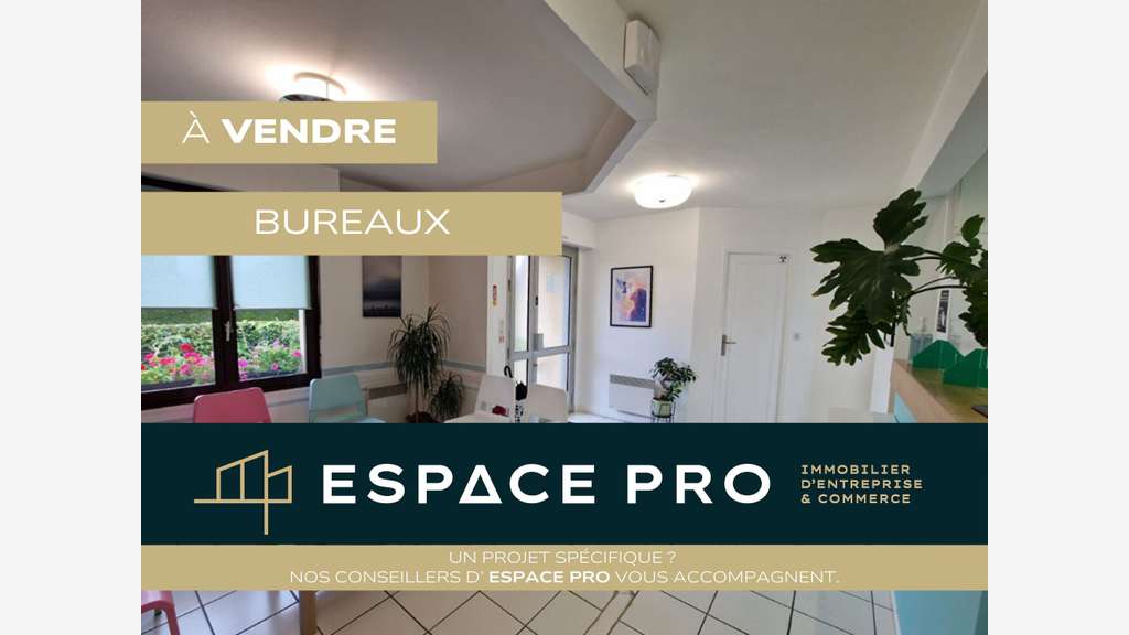 A vendre bureaux 100m² RDC PMR + sous-sol à Cagny