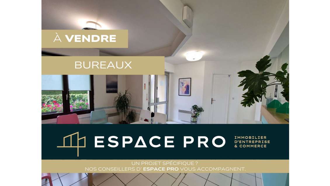 A vendre bureaux 100m² RDC PMR + sous-sol à Cagny
