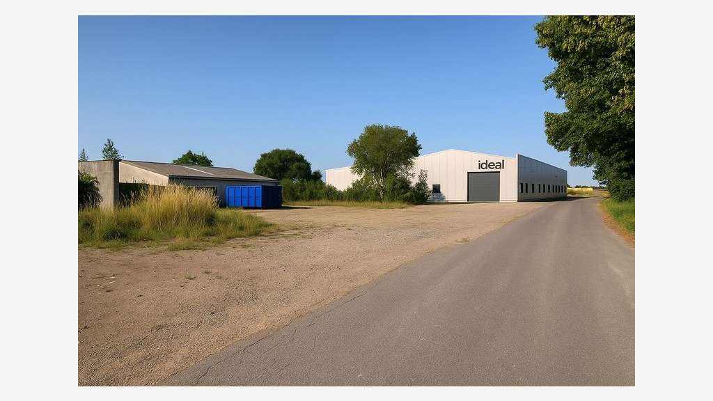 Vente local 1200m² sur terrain 5500m² sur Longwy