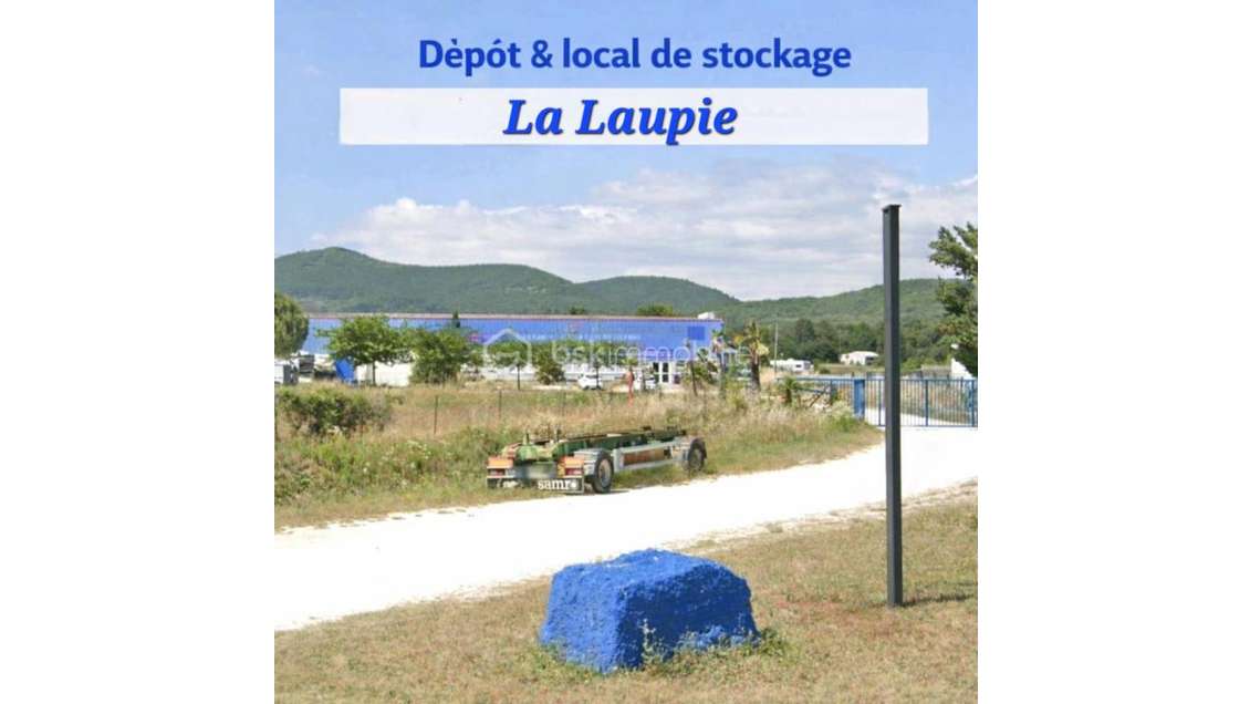 Vente bureaux & local de stockage 206m² La Laupie