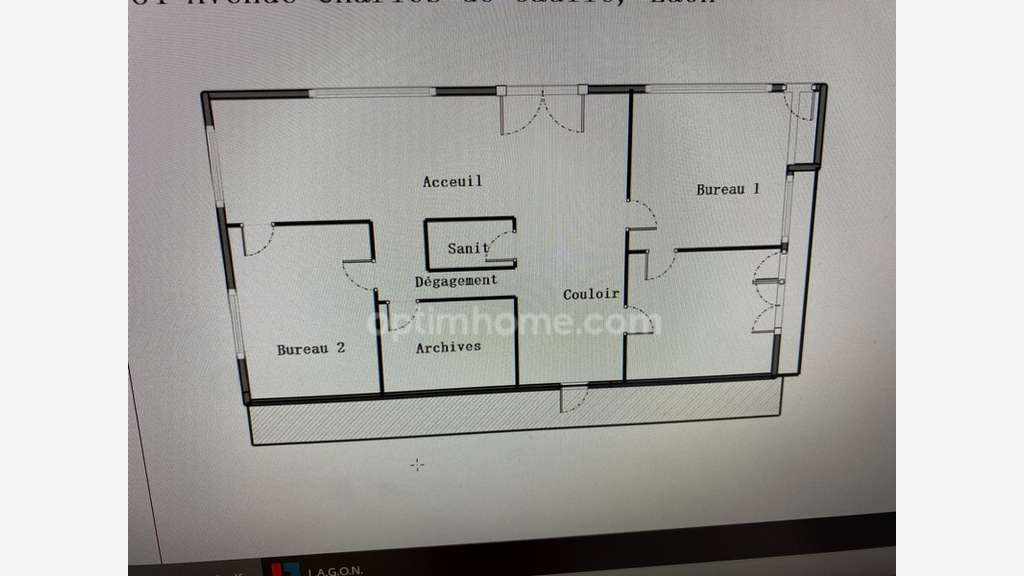 Bureaux 119m² avec locataire  à vendre à Laon
