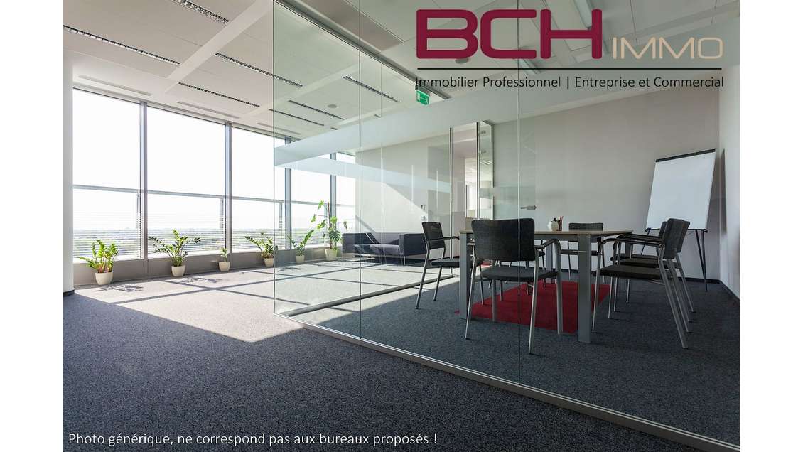 Vente plateau de bureaux lumineux, terrasse et