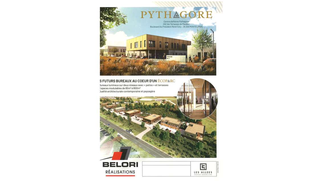 AV bureaux centre d'affaires Pythagore Montélimar