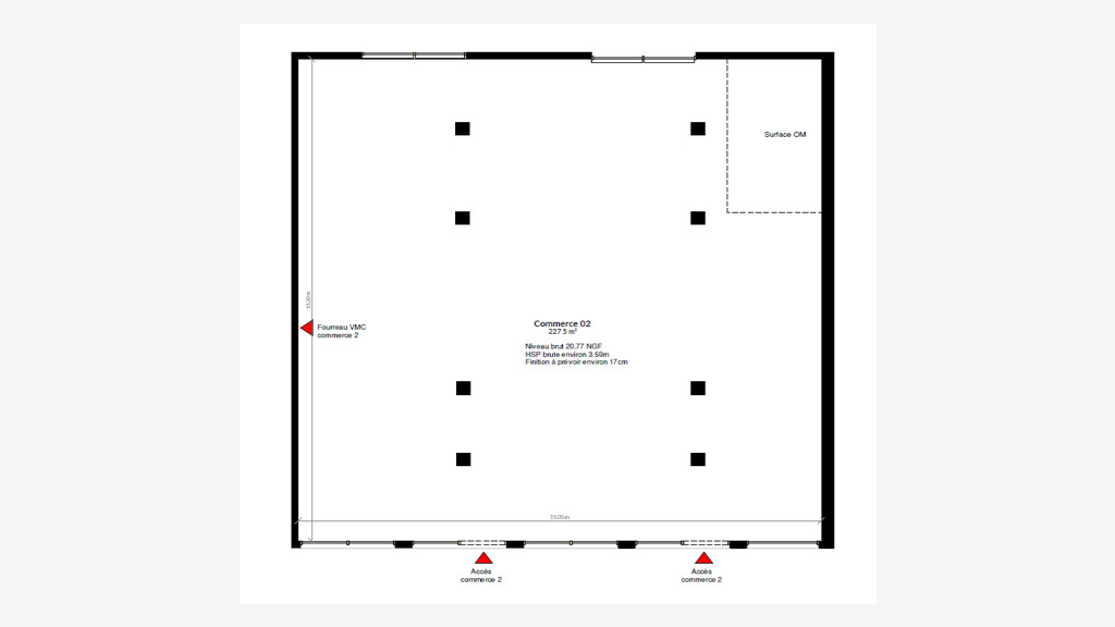 Locaux 227m² à vendre secteur La Pompignane