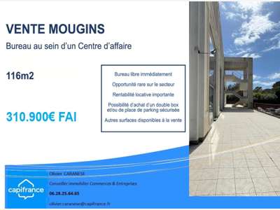 Grand Bureau 116m2 à vendre MOUGINS (06) - libre 