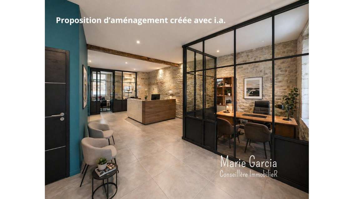 Local professionnel de caractère à Nîmes centre