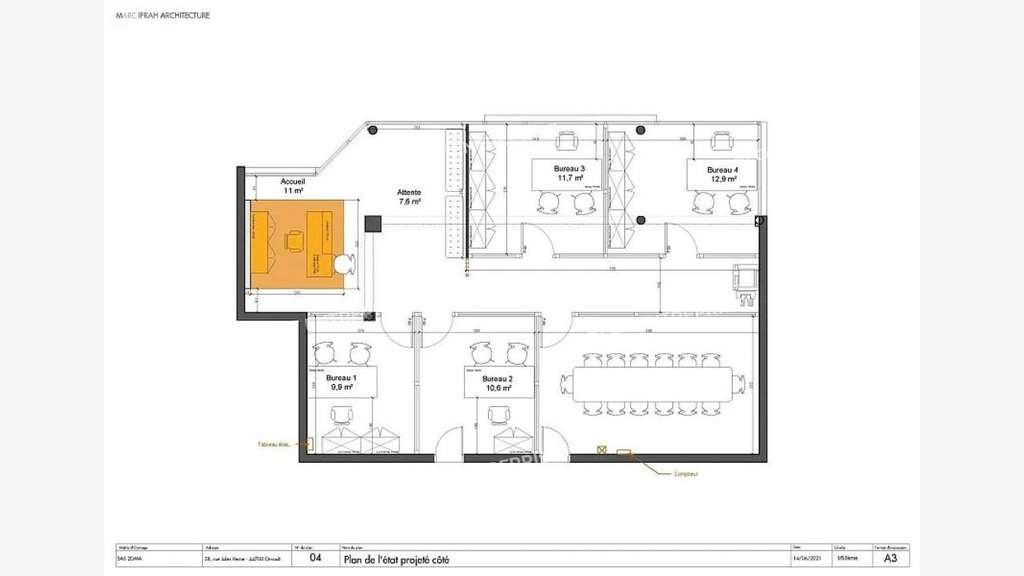 A vendre bureaux locaux commerciaux 118m² Orvault
