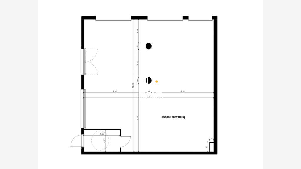 Vente bureau de 107m² au forum d'Orvault