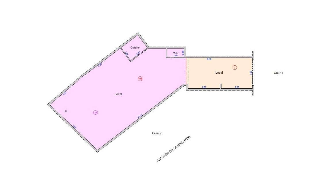 Vente bureaux de 129m² à Paris/Charonne 75011