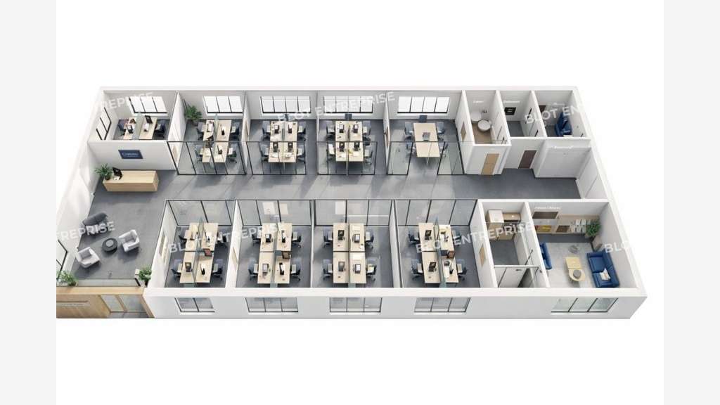 A vendre bureaux 1200m² divisibles à Pontivy D768