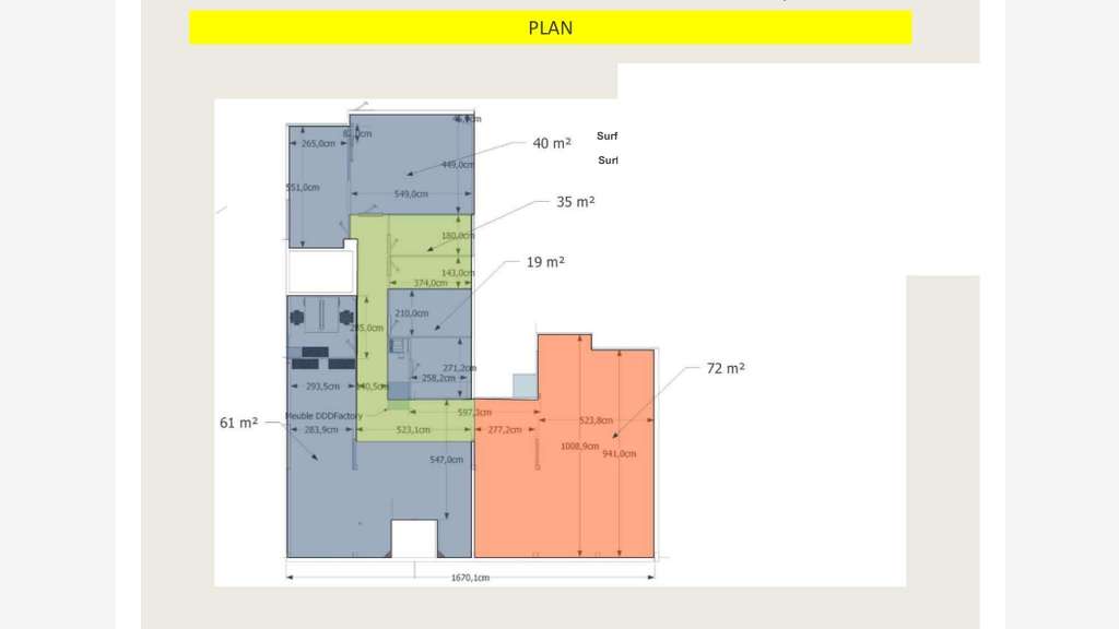 Vente bureaux de 227m² au coeur de Rouen