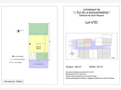 Vente bureau 325m² secteur Immaculée à St-Nazaire