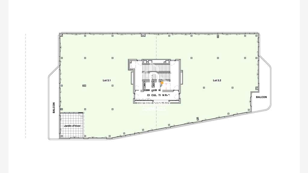 Plateau de bureaux 346m² à Sainte Luce sur Loire 