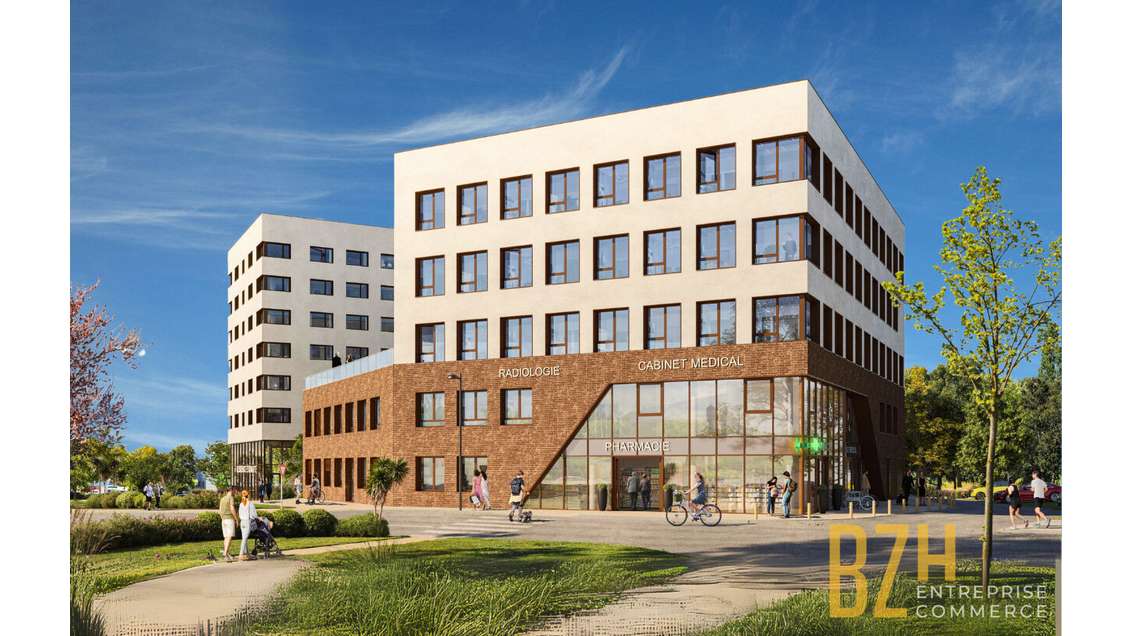 AV bureaux 132m² Vannes Est espace moderne PMR