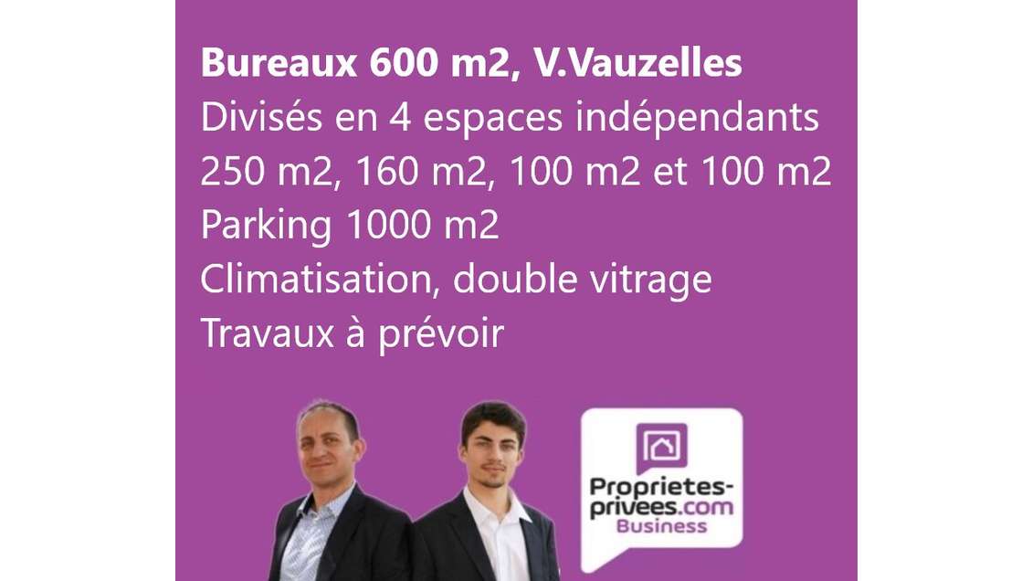 AV bureaux 600m² avec parking à Varennes-Vauzelles