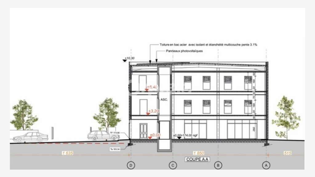 AV bureaux 150m² Villefranche sur Saône prox A6