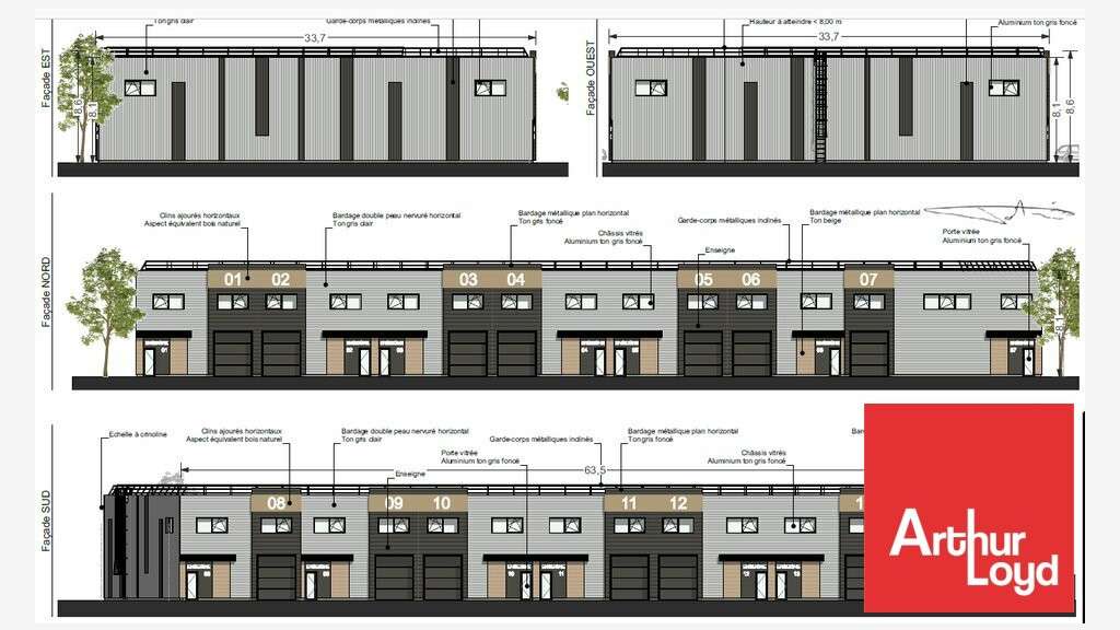 Vend local d'activité bureaux 2961m² Châtellerault