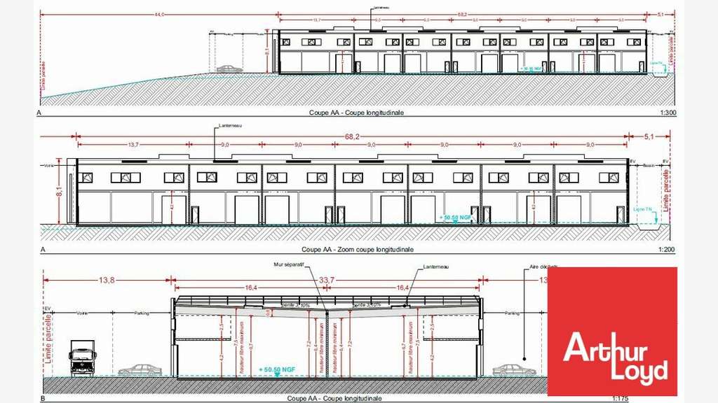 Vend local d'activité bureaux 2961m² Châtellerault