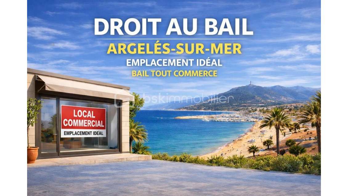 À vendre local commercial 190m² à Argelès sur Mer