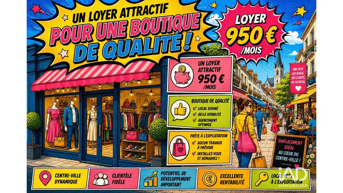 Vente boutique empl N°1 à Châteauneuf-sur-Loire