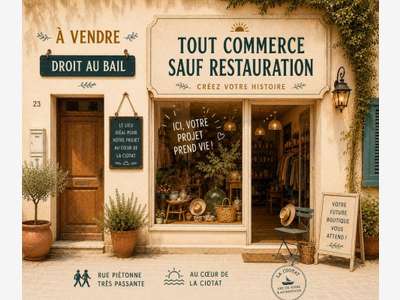Cession droit au bail empl N°1 La Ciotat centre
