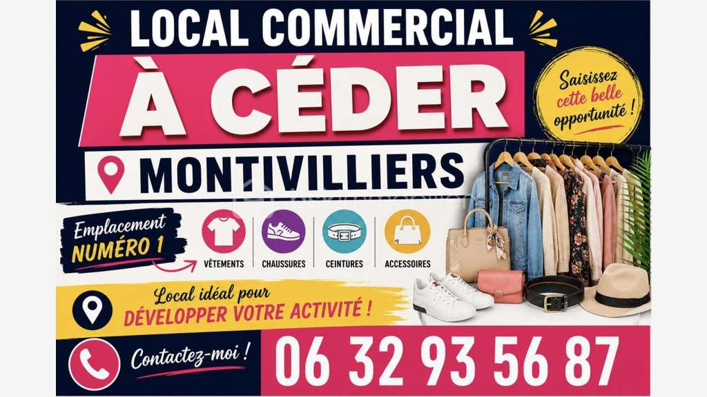 Vente local commercial 270m² Montivilliers centre