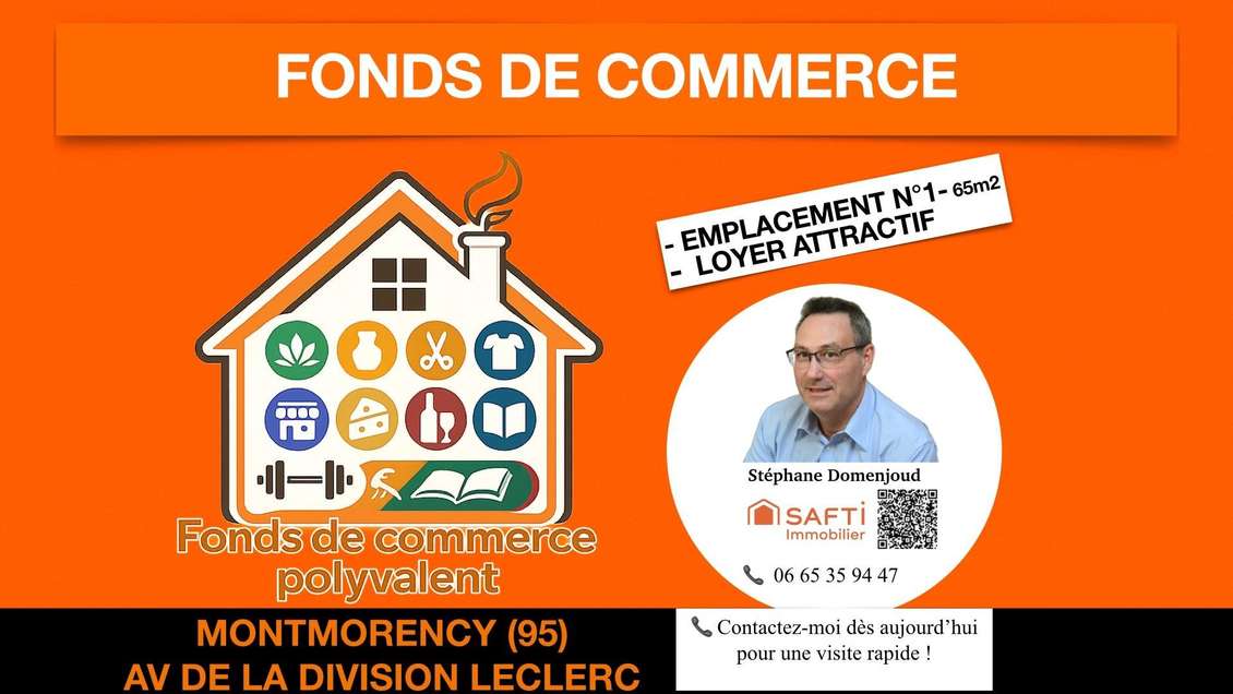 Vente local cial 65m² à Montmorency les Chesneaux