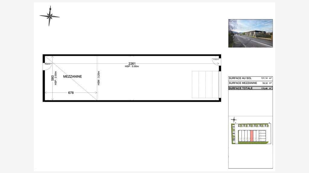 A vendre local artisanal neuf de 170m² à Publier