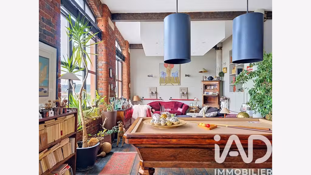 Vente loft duplex 250m² Rouen Jardin des Plantes