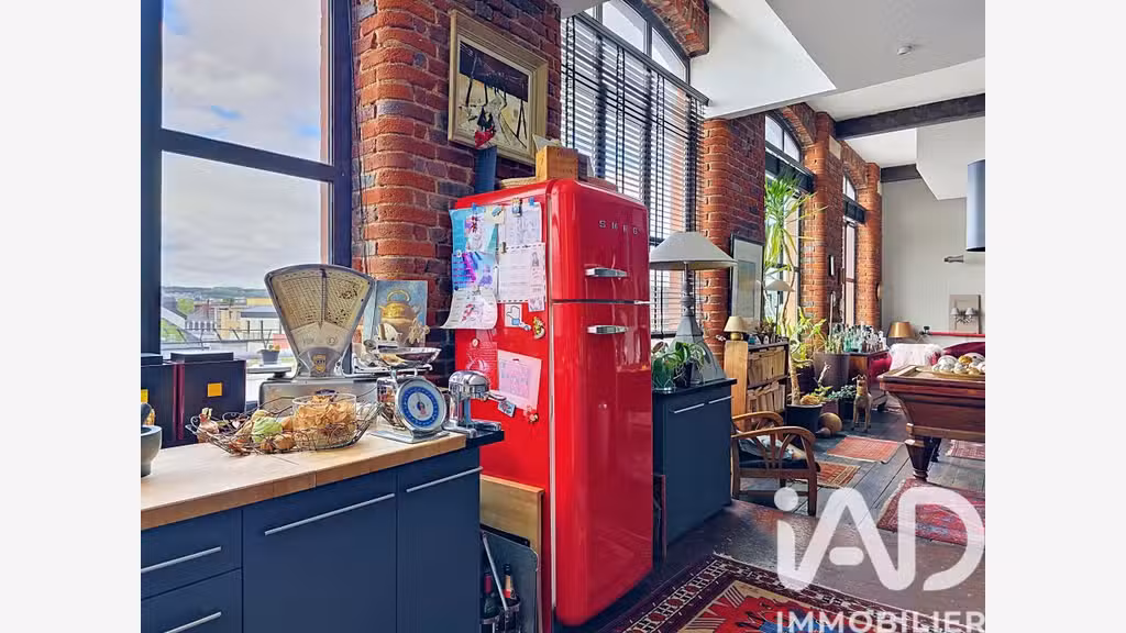Vente loft duplex 250m² Rouen Jardin des Plantes