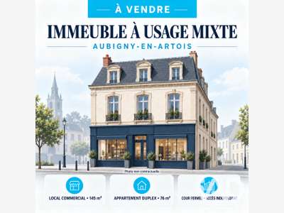 Vente immeuble à usage mixte à Aubigny-en-Artois