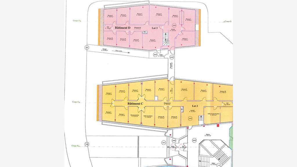 Vente immeuble de bureaux 913m² à Foulayronnes