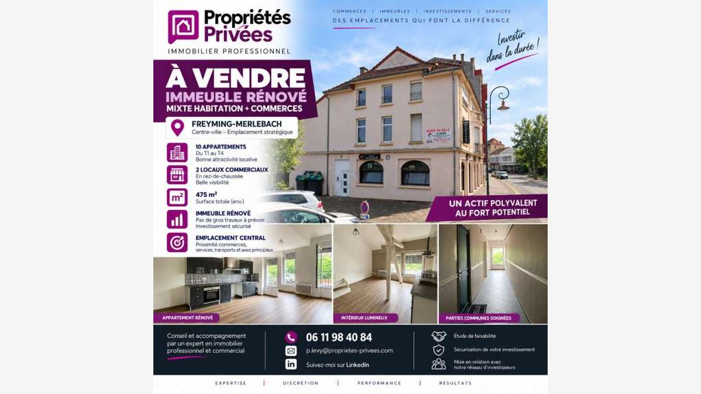 Immeuble de rapport mixte à Freyming-Merlebach