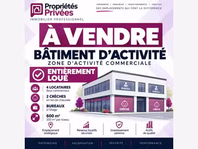 AV bâtiment d'activité entièrement loué à Marly