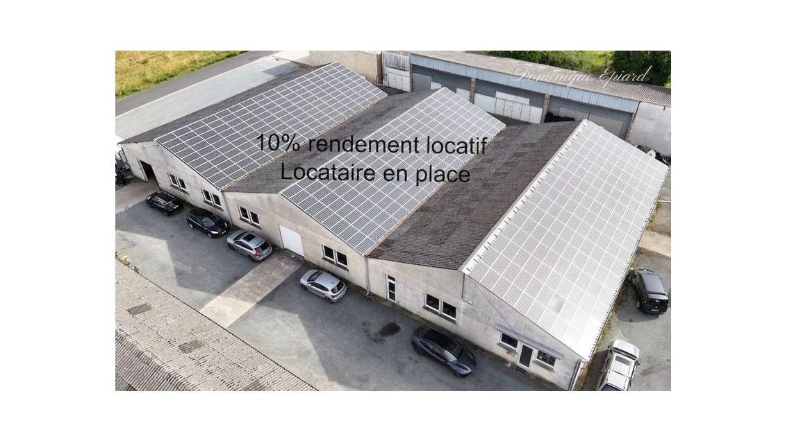 Local industriel de 1 253 m² loué-rendement 1