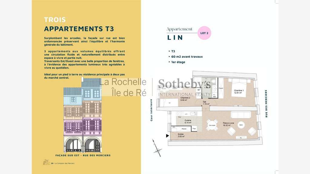 Vente immeuble de rapport 188m² centre La Rochelle