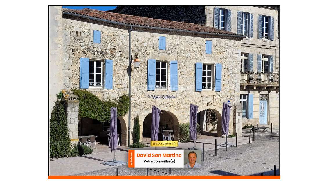 AV restaurant bar chambres d'hôtes 420m² La Romieu