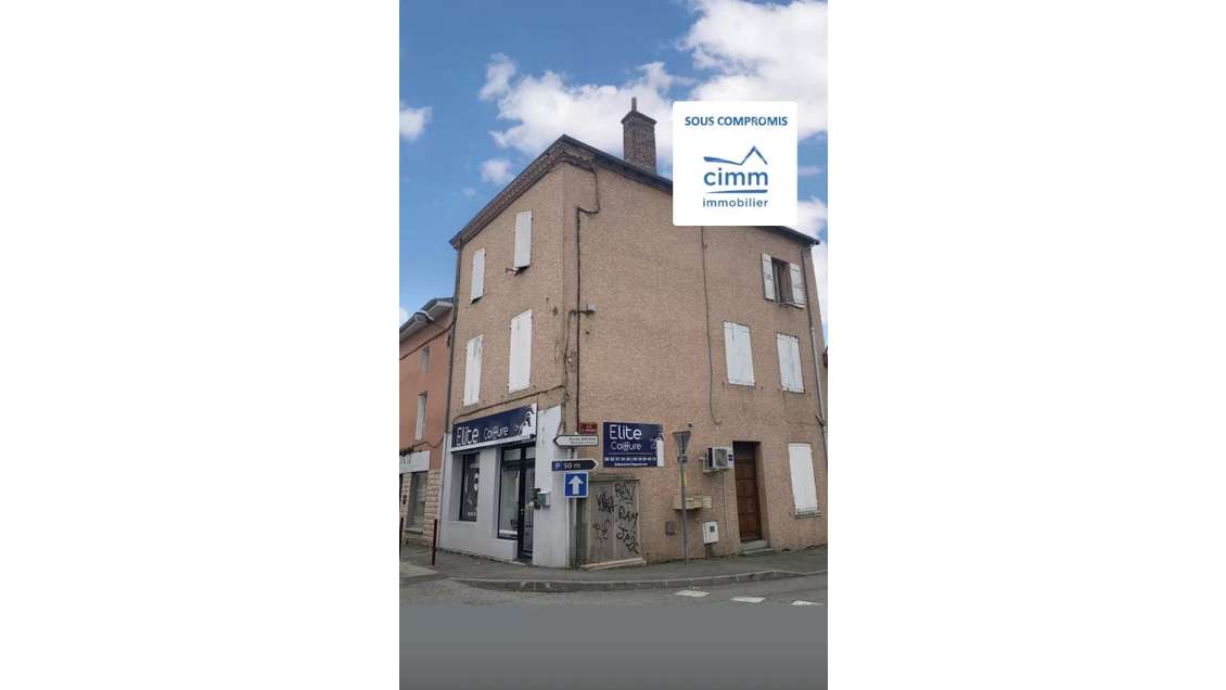 Immeuble 150m² local+2 apparts Péage de Roussillon