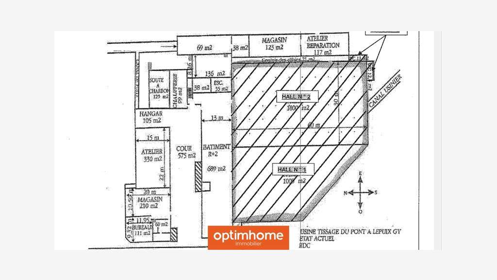 Vente site industriel historique 4600m² à Lepuix