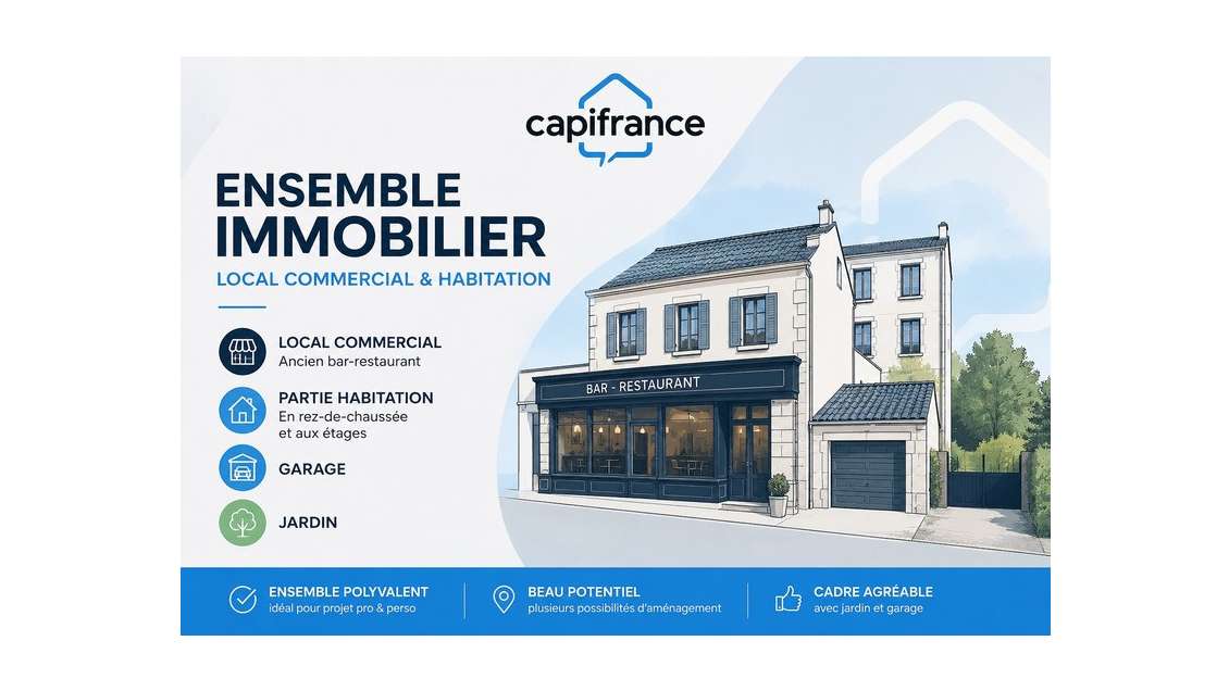 A vendre immeuble mixte de 166m² à Pleyben (29)