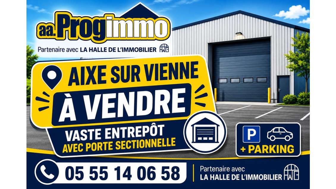 Vente local industriel 1500m² ZI Aixe-sur-Vienne